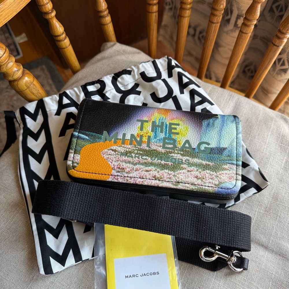 MARC JACOBS Wizard of Oz Emerald City Leather The Mini Bag Clutch WOC - Picture 8 of 15